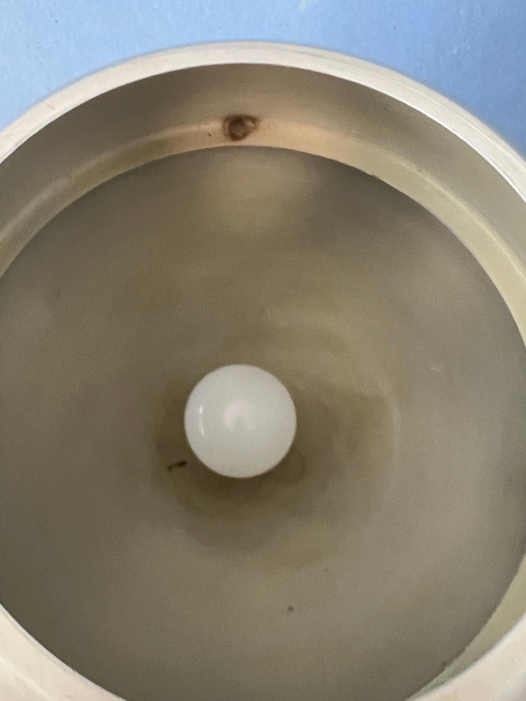 Vintage Mid Century Silver Globe Swing Arm Wall Lamp