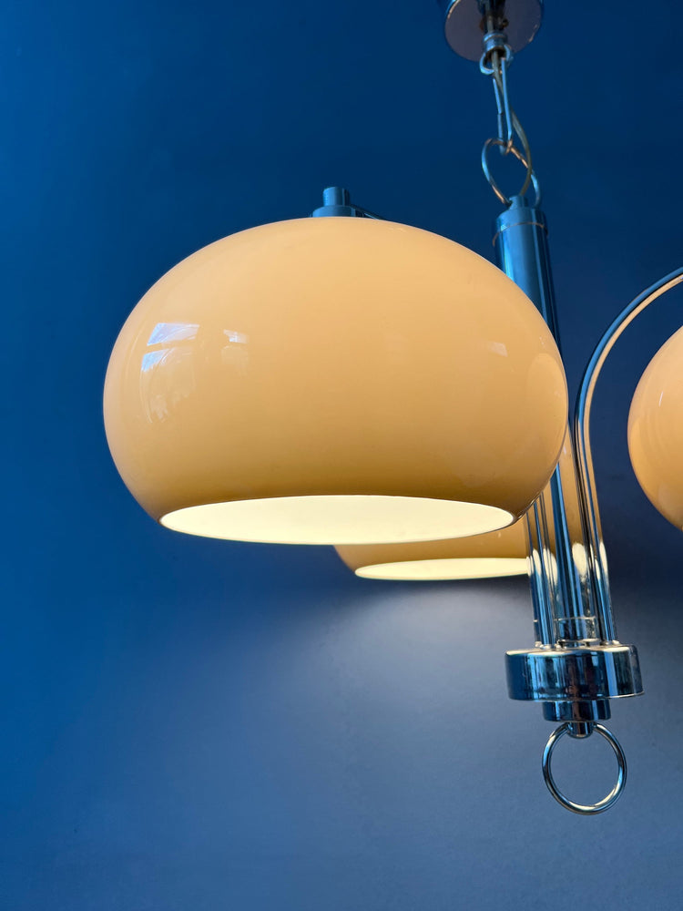 Mid Century Dijkstra Space Age Mushroom Chandelier Pendant Lamp