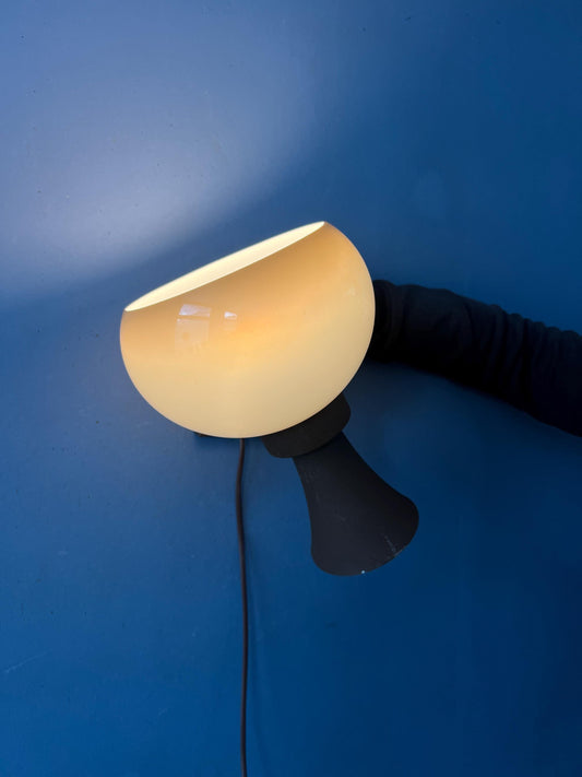 Vintage Space Age Herda Diabolo Mushroom Wall Lamp