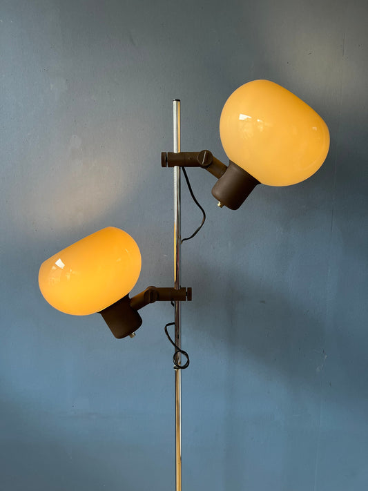 Vintage Herda Mushroom Floor Lamp | Space Age Guzzini Style Standing Light