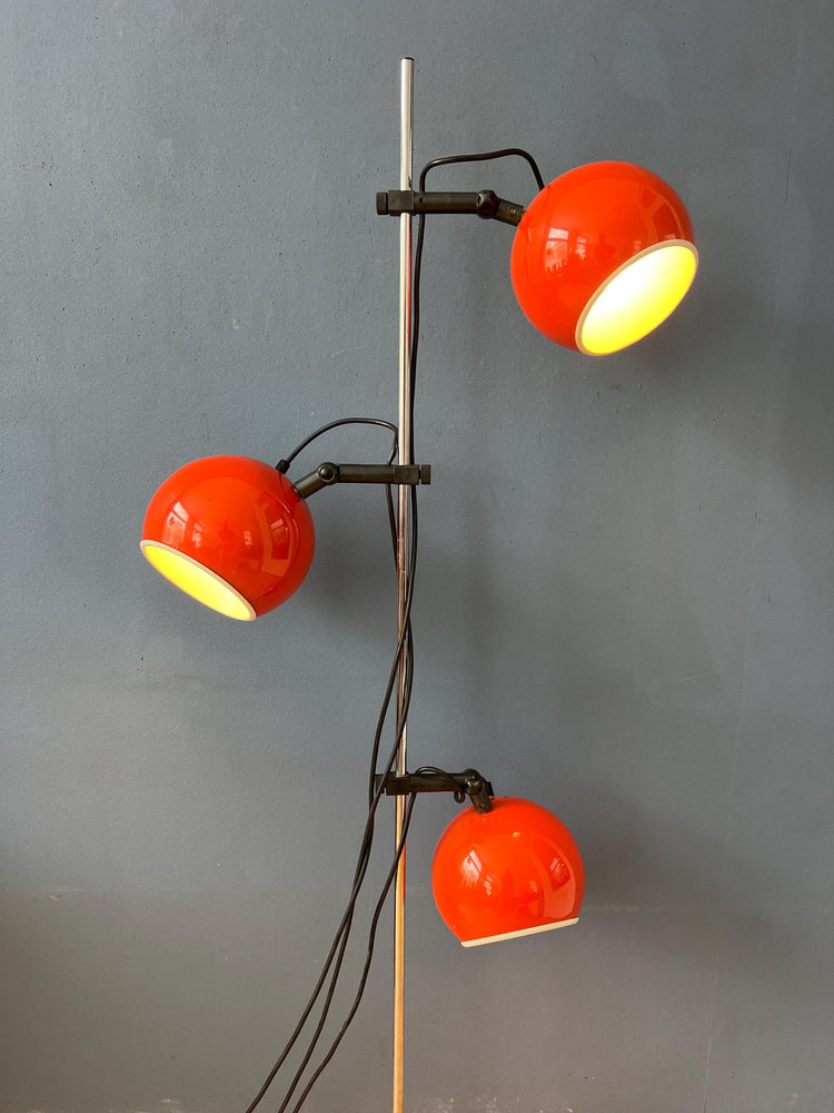 Orange - Red Space Age Eyeball Floor Lamp