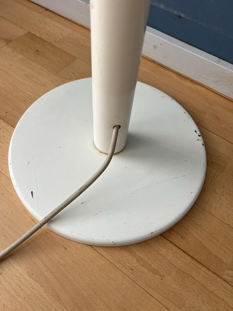 Mid Century Mushroom Floor Lamp with White Plexiglass Shade