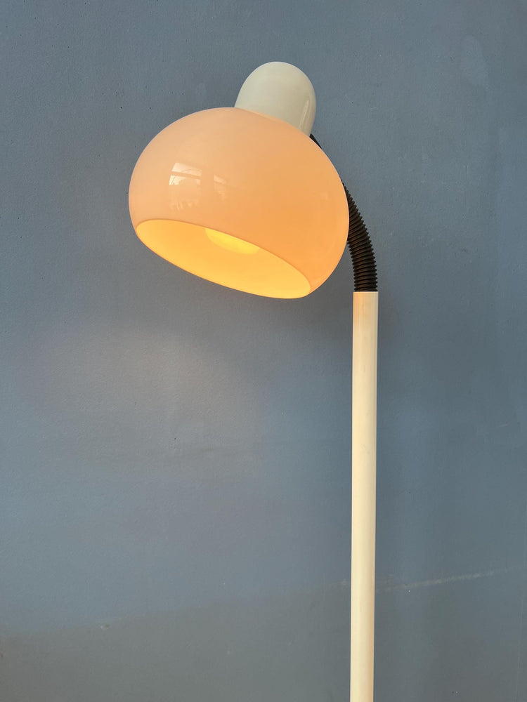 White Mid Century Space Age Mushroom Floor Lamp by Hala Zeist