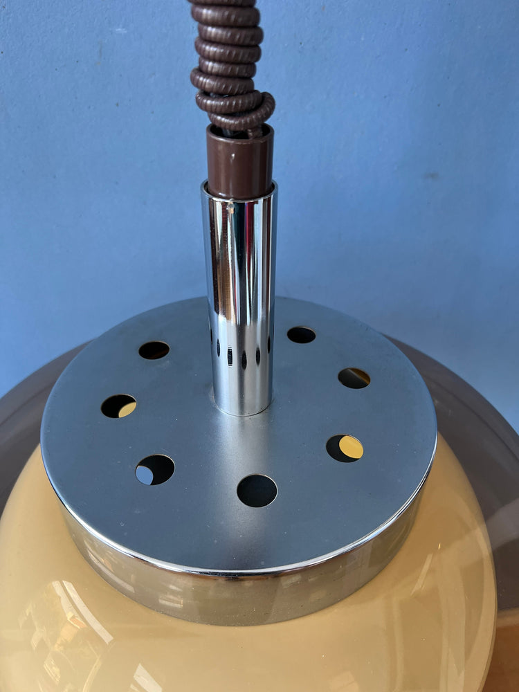 Herda Pendant Lamp - Space Age Pendant Light - Acrylic Glass Light Fixture - 70s Rise and Fall Lamp