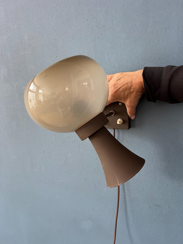 Vintage Space Age Herda Diabolo Mushroom Wall Lamp