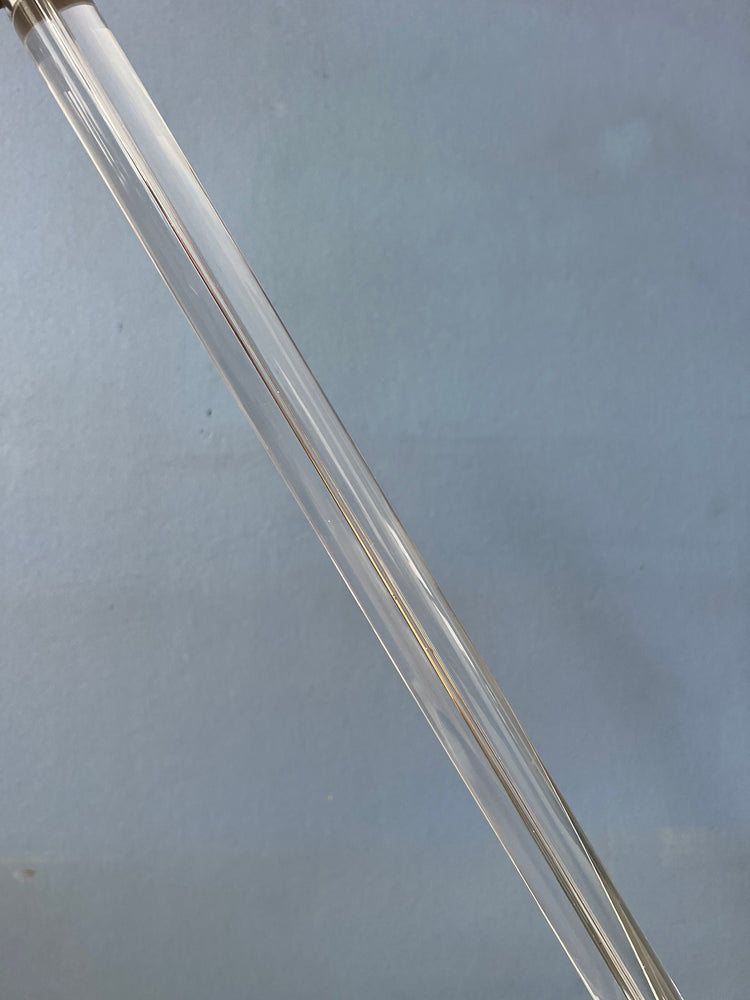 Postmodern 80s Translucent Plexiglass Table Lamp