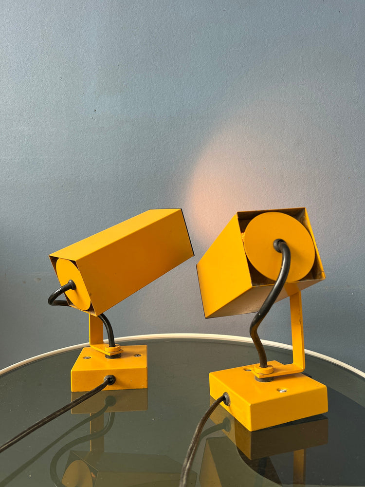 Red Space Age Eyeball Wall Lamps (or Desk Lamps)