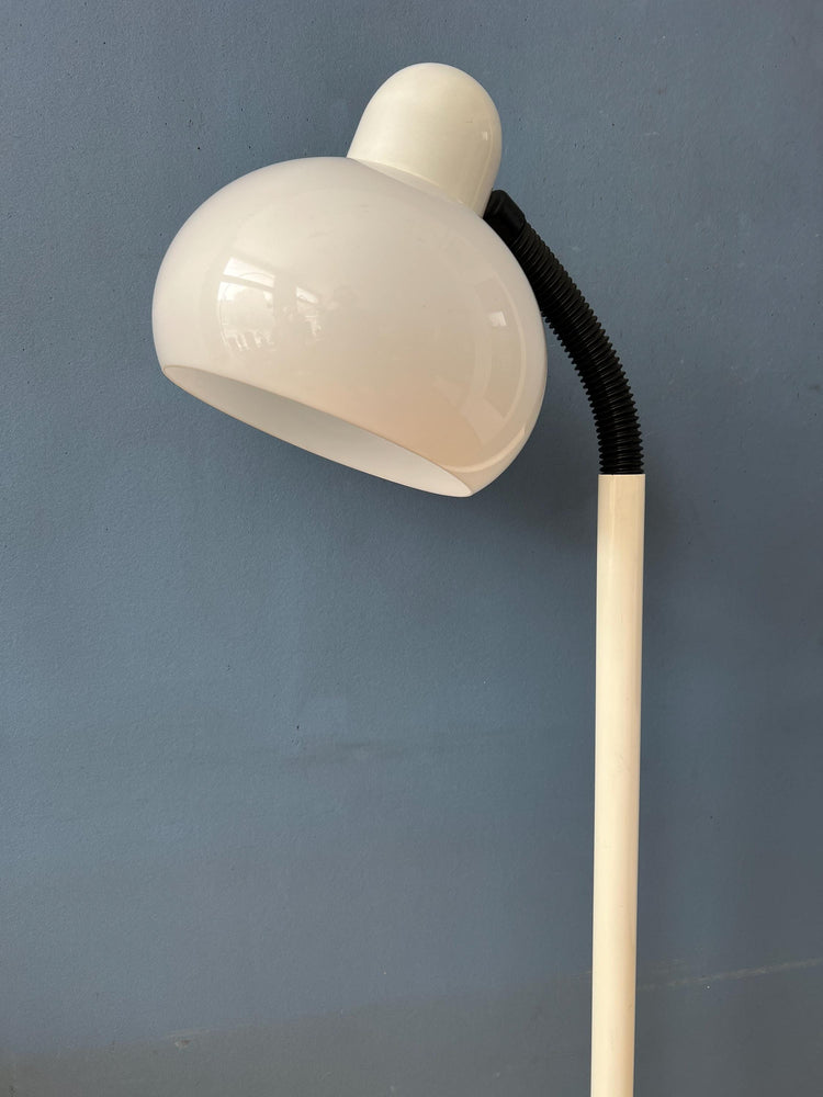 White Mid Century Space Age Mushroom Floor Lamp by Hala Zeist