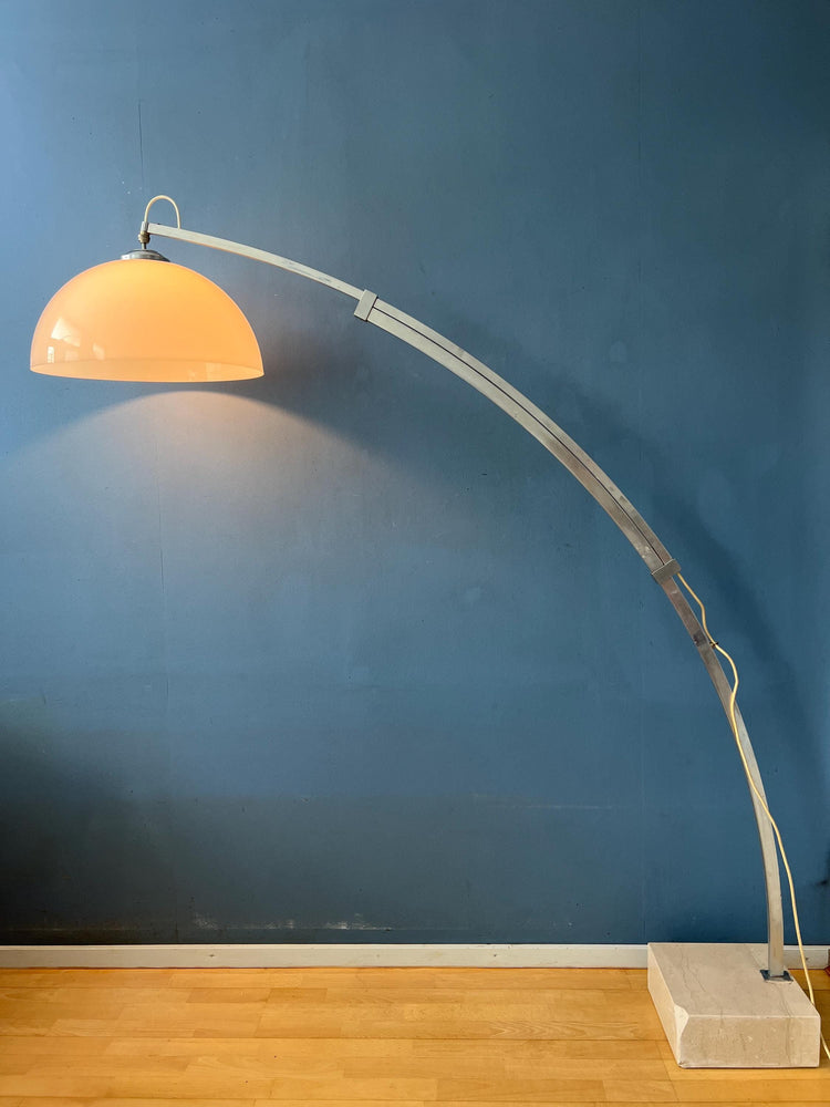 Vintage Space Age Arc Floor Lamp in Style of Guzzini