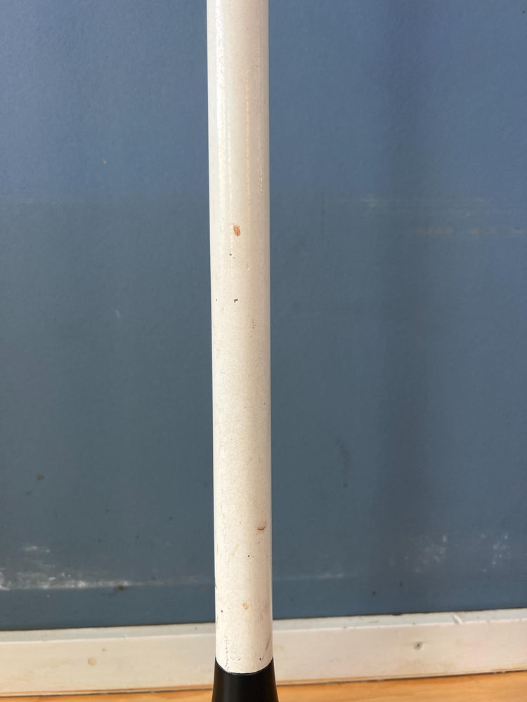 White Vintage Mid Century Guzzini Style Space Age Floor Lamp