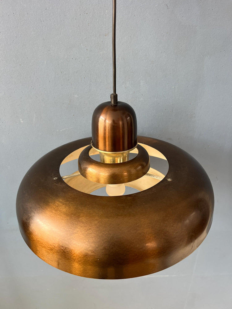 Mid Century Copper Dijkstra UFO Pendant Light