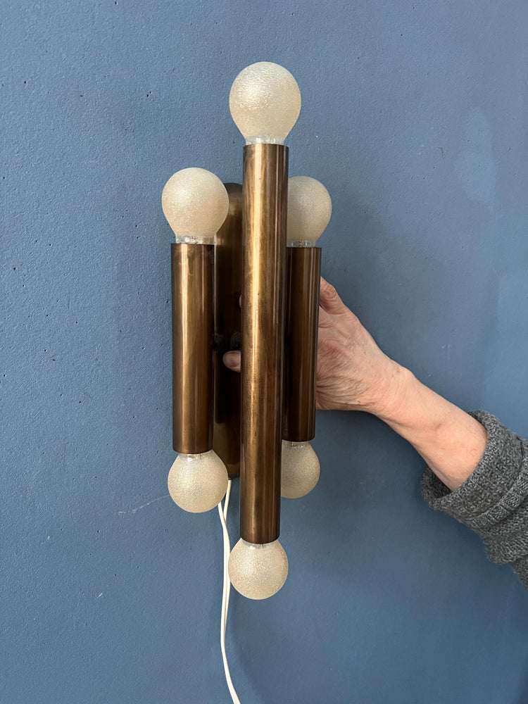 Vintage Bronze Wall Sconce Attributed to Mtoko Ishii
