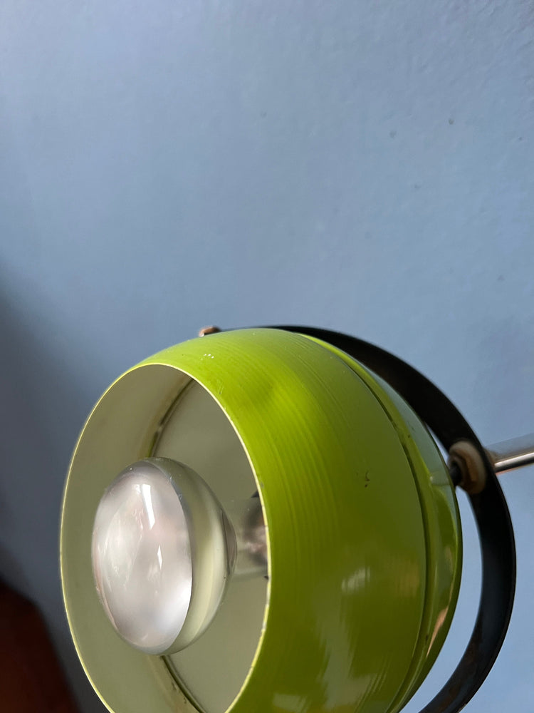 Green Space Age Eyeball Wall Lamp - Mid Century Sconce Light