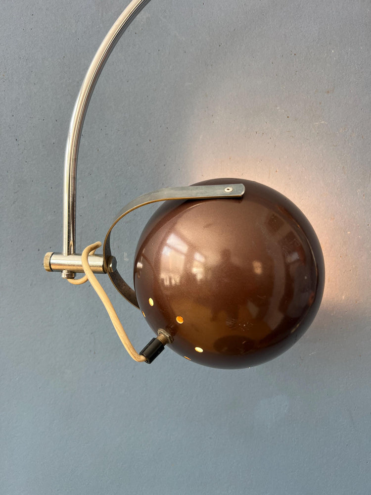 Vintage Herda Arc Eyeball Wall Lamp