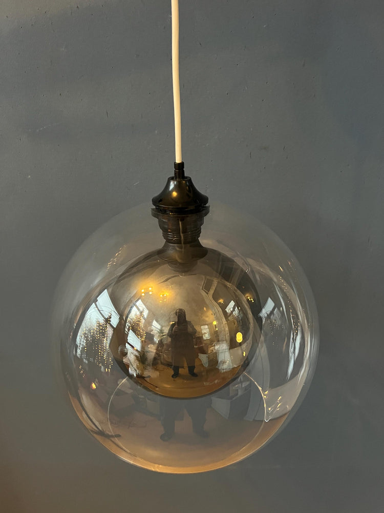Retro Clear Glass Globe Pendant Lamp