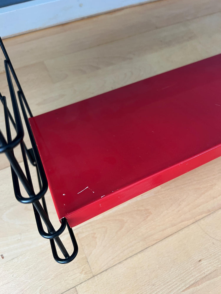 Vintage Yellow, Red and Blue Tomado Wall System - Shelves - Rack - Unit