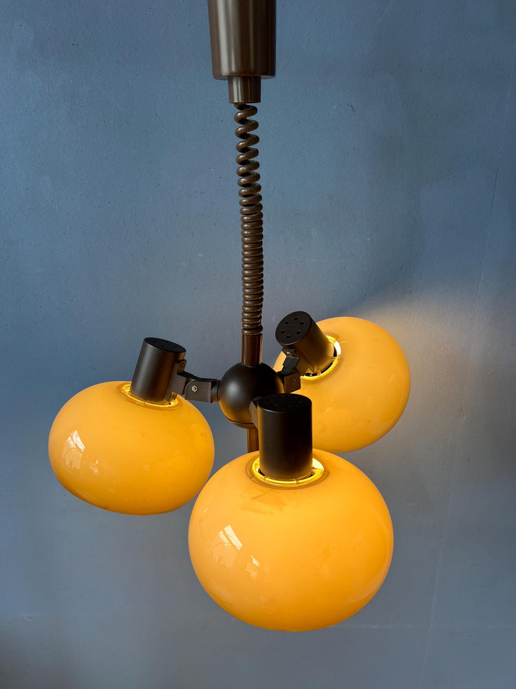 Vintage Herda Mushroom Space Age Chandelier Pendant Light