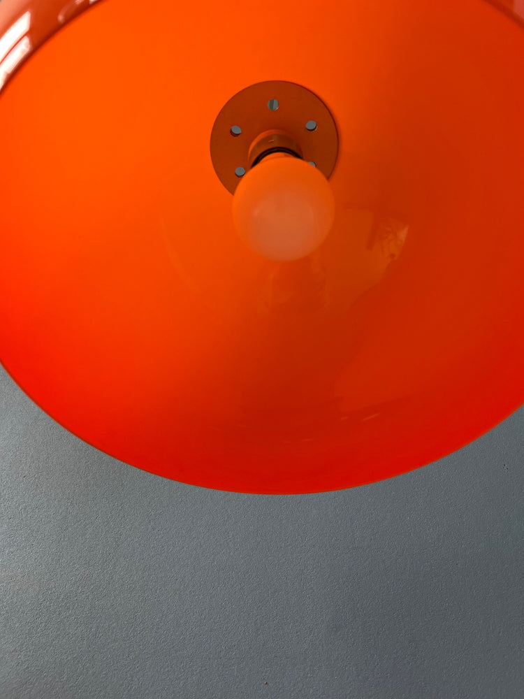 Orange Space Age Mushroom Pendant Lamp