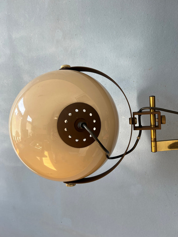 Mushroom Wall Light - Dijkstra Lamp - Space Age Sconce - Swing-Arm