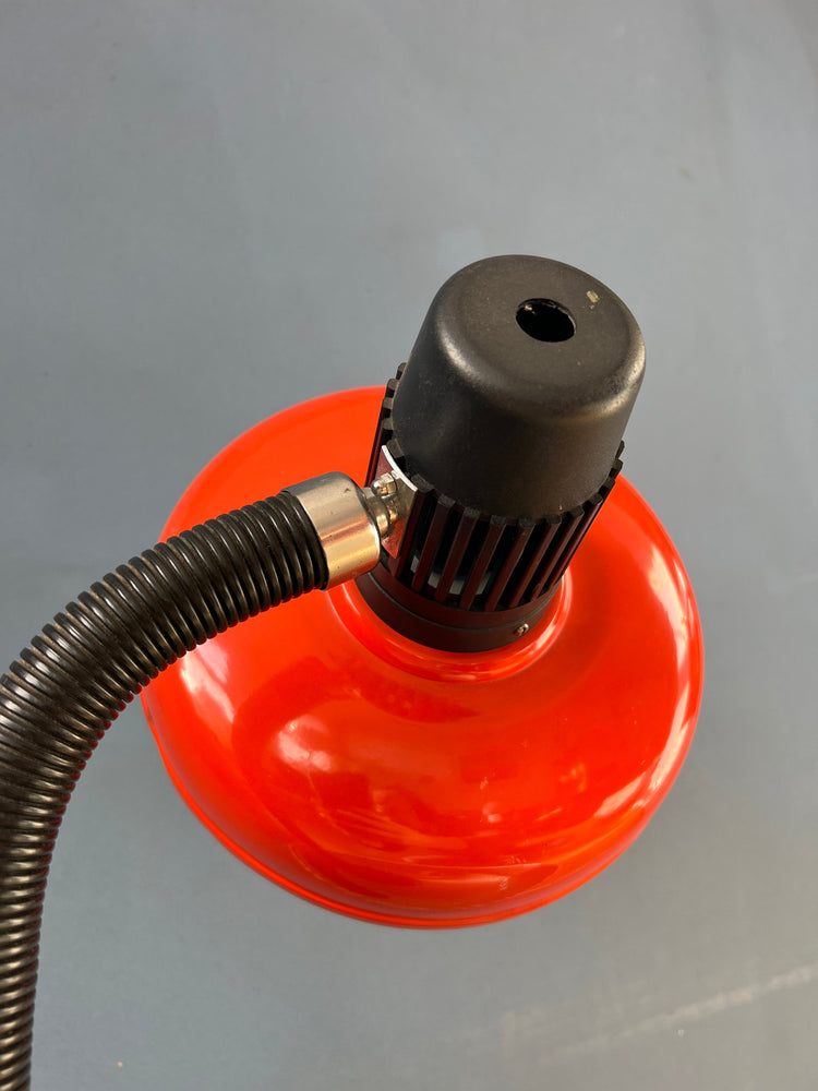 Red Flexible Arm Space Age Table Lamp