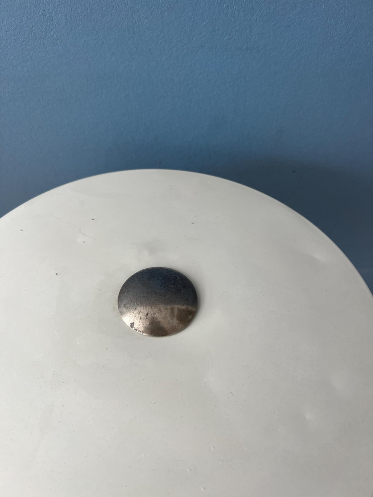 Vintage White VEB Leuchten Bauhaus Style Desk Lamp