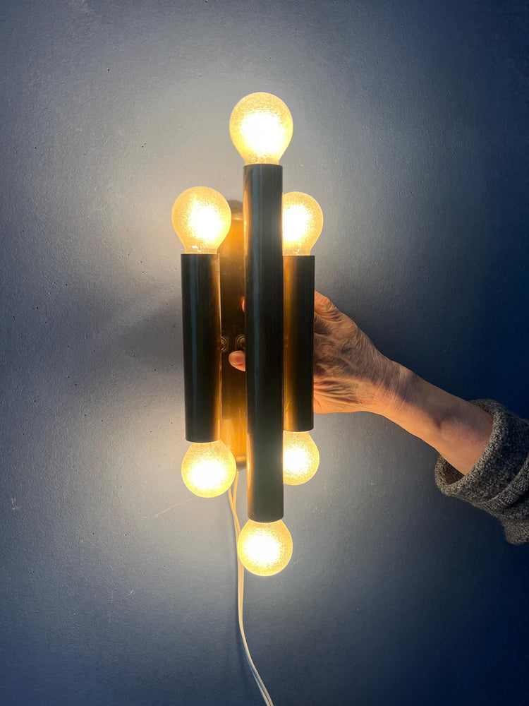 Vintage Bronze Wall Sconce Attributed to Mtoko Ishii