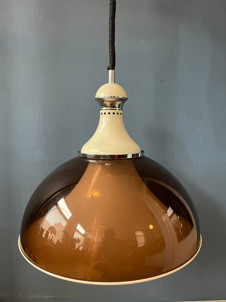 Big Mid Century Stilux Milano Space Age Pendant Lamp