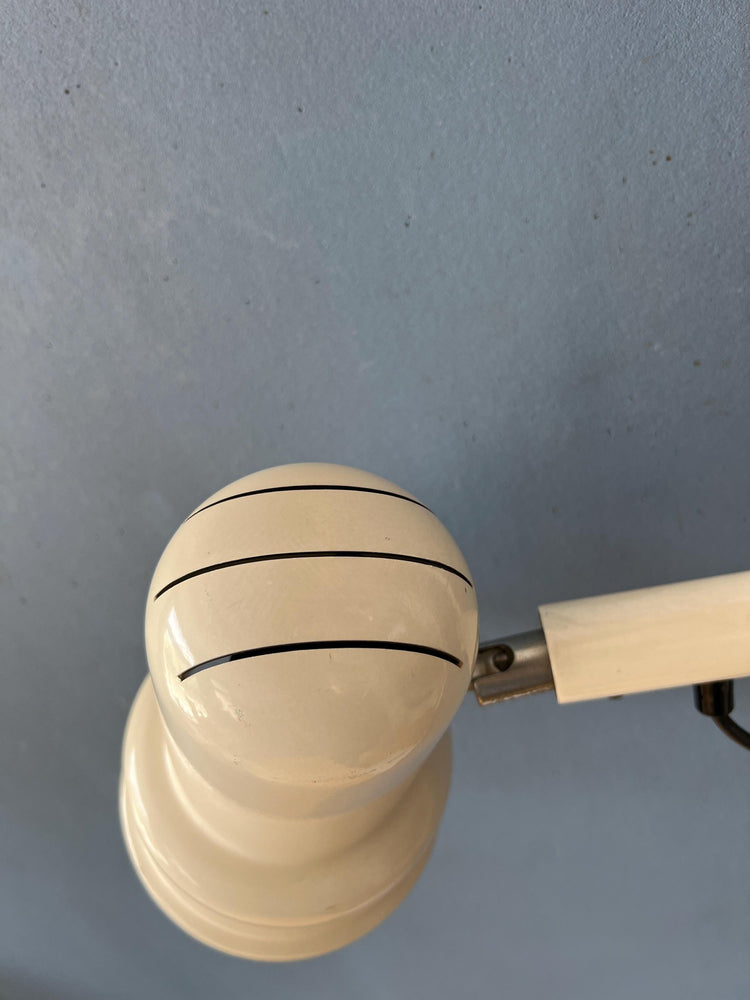 Beige Mid Century Anvia Arc Wall Lamp