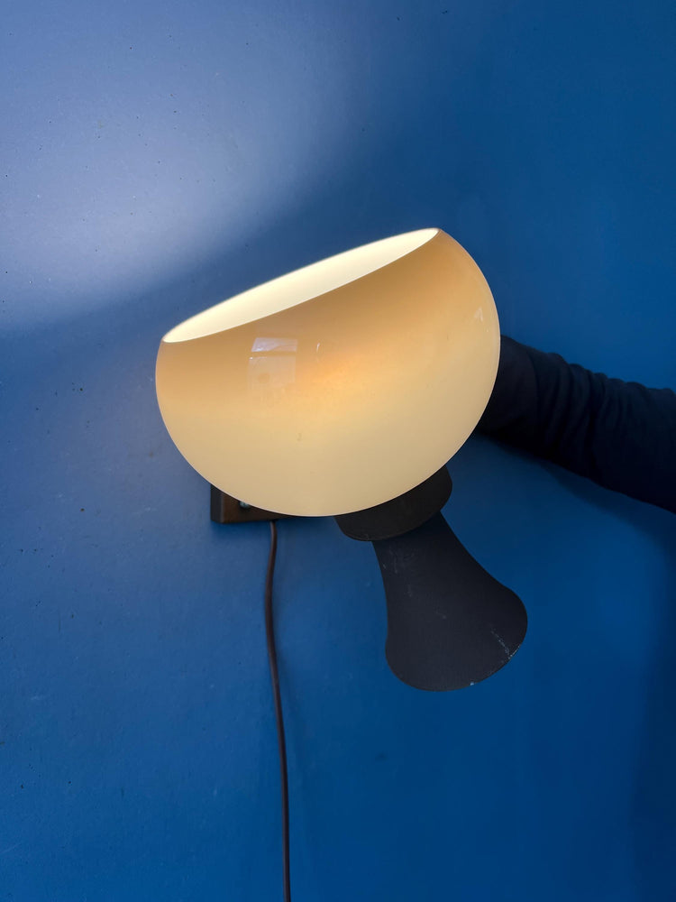 Vintage Space Age Herda Diabolo Mushroom Wall Lamp