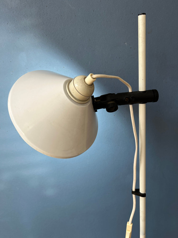 White Mid Century Space Age Woja Floor Lamp