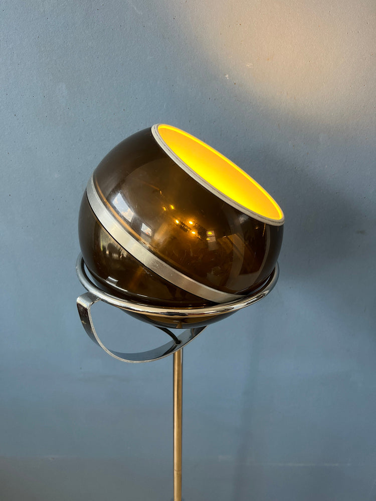 Raak Globe Eyeball Floor Lamp - Space Age Standing Light - Frank Ligtelijn