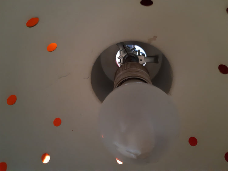 Vintage Doria Leuchten Glass-Made Space Age Pendant / Ceiling Lamp
