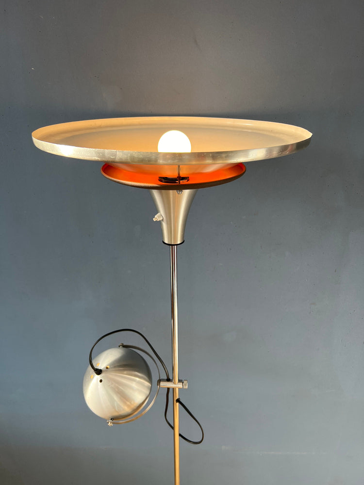 Vintage Lakro Amstelveen Space Age UFO Floor lamp with Eyeball Shade