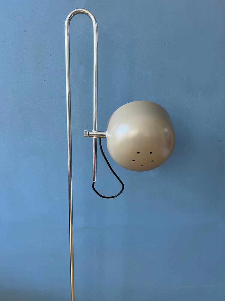 Vintage Anvia Beige Adjustable Floor Lamp