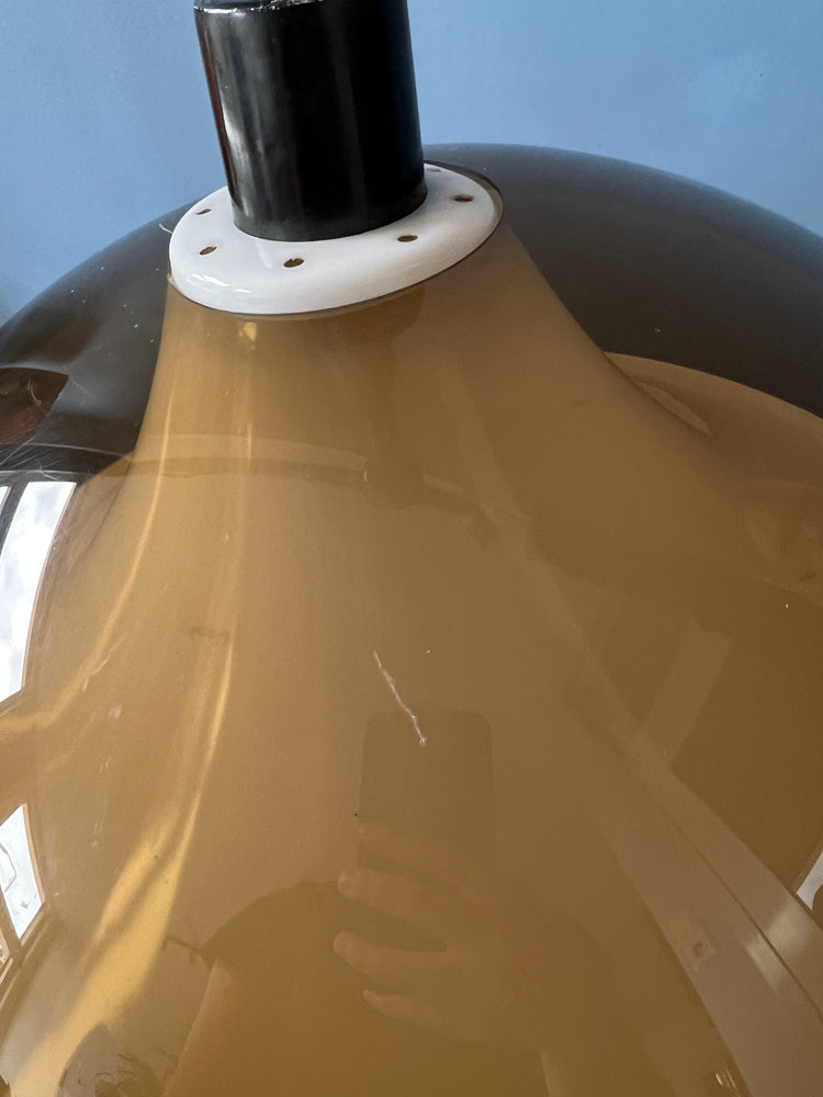 Space Age Double Shaded Pendant Lamp by Elio Martinelli for Artimeta