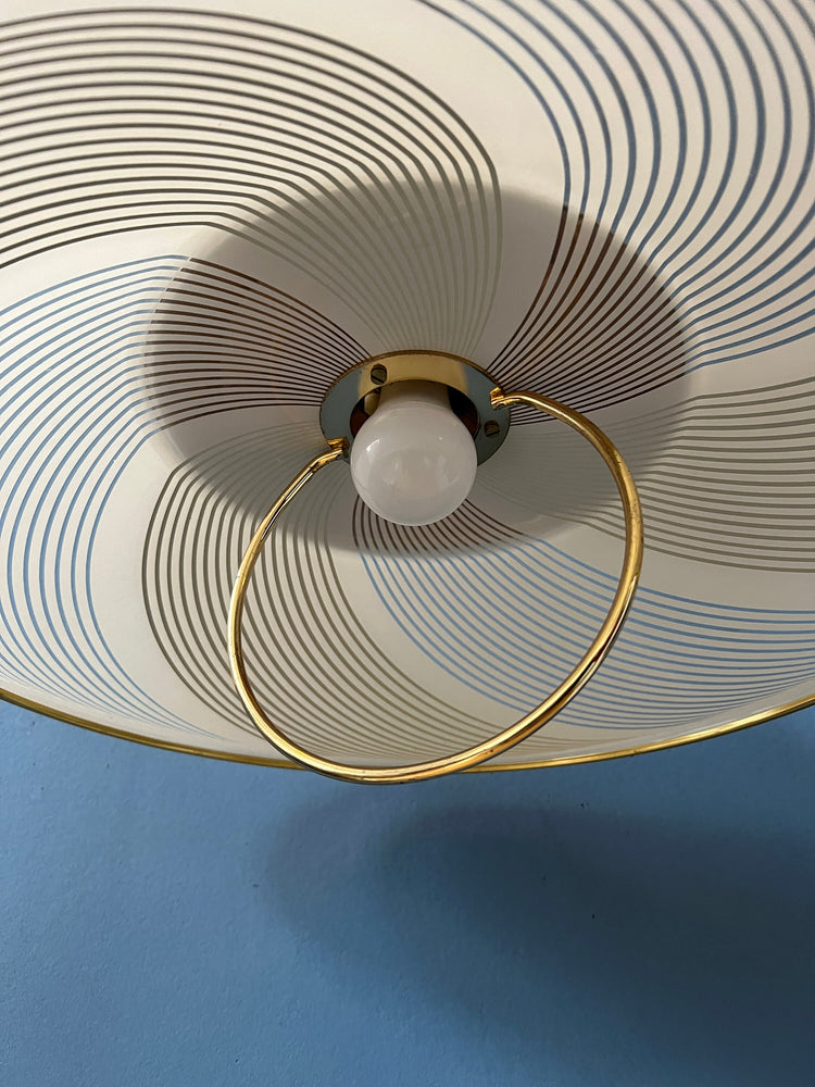 Vintage Mid Century Hollywood Regency Pendant Lamp