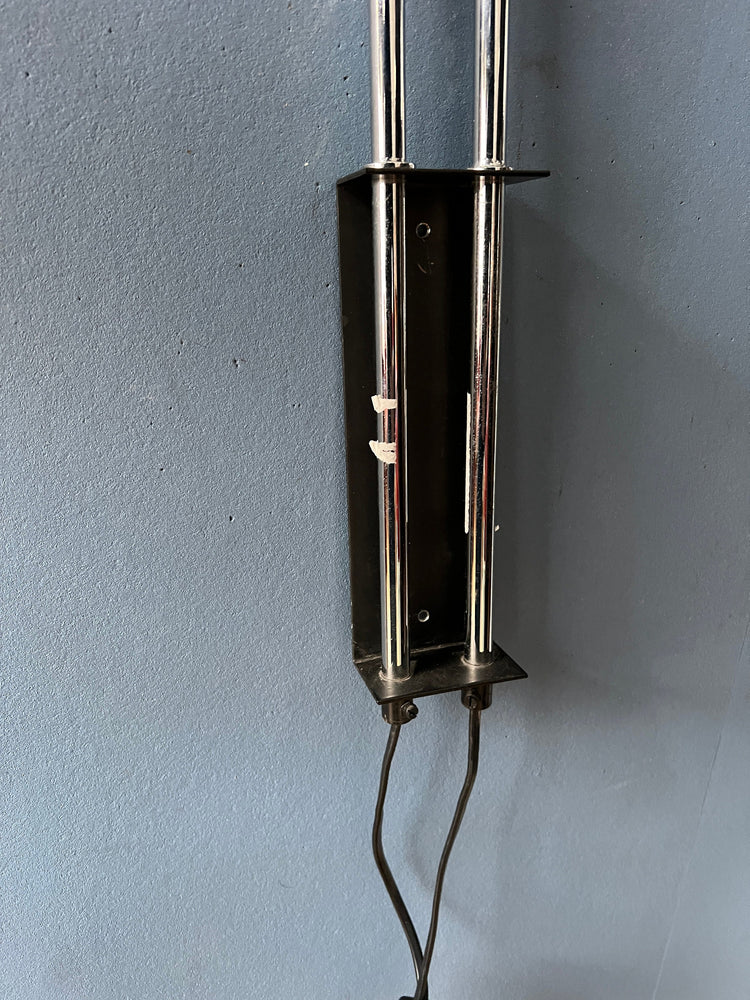 Vintage Dijkstra Space Age Double Arc Mushroom Wall Lamp
