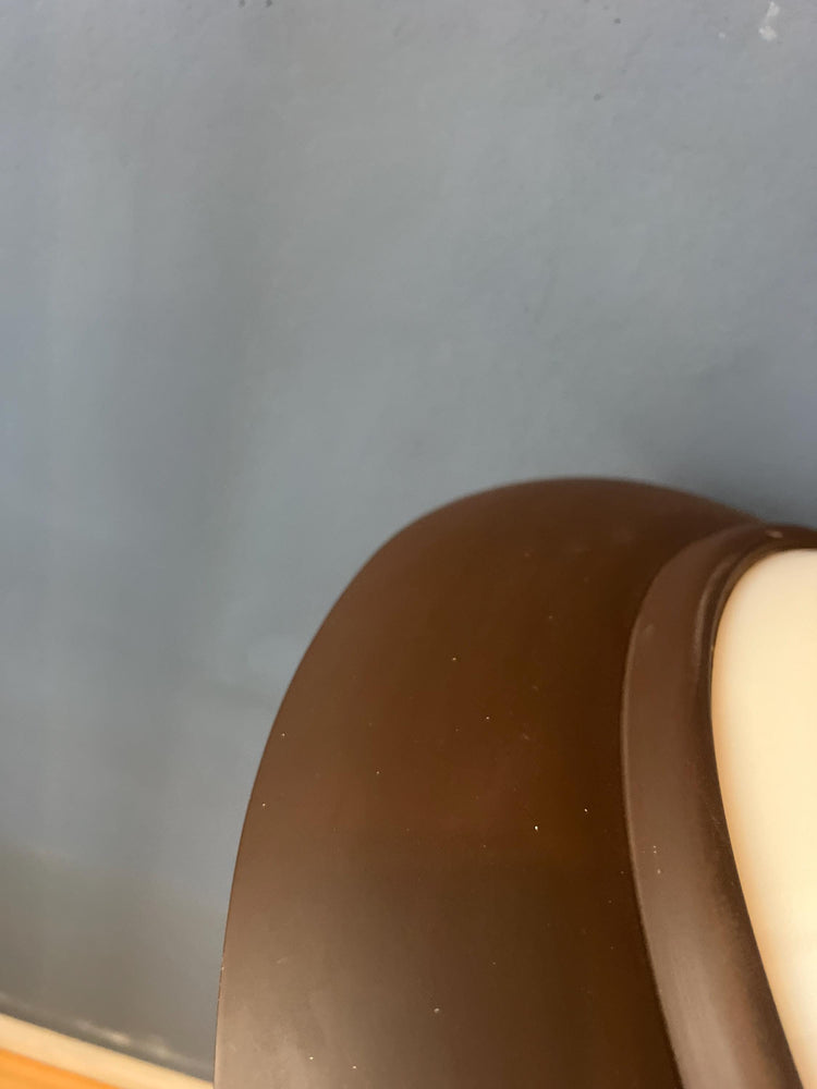Brown and Beige Mid Century Dijkstra Space Age Pendant Lamp