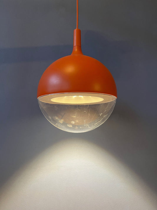 Mid Century Orange Ikea Väster Space Age Pendant Light