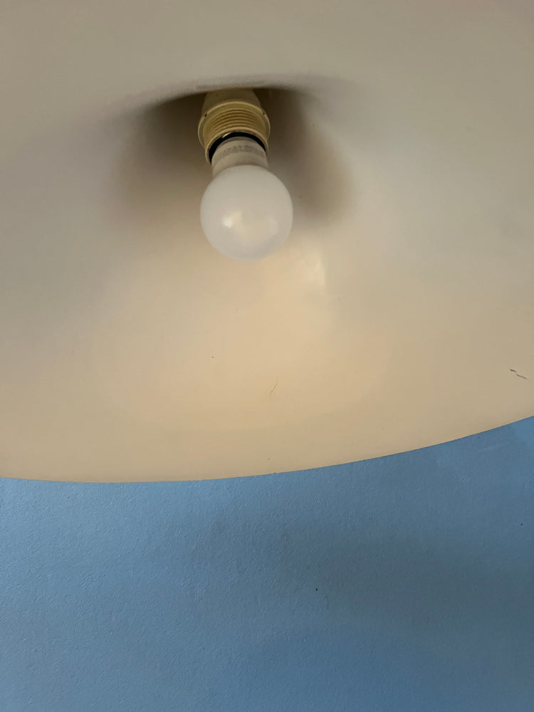 Vintage Beige Space Age Witch Hat Pendant Lamp