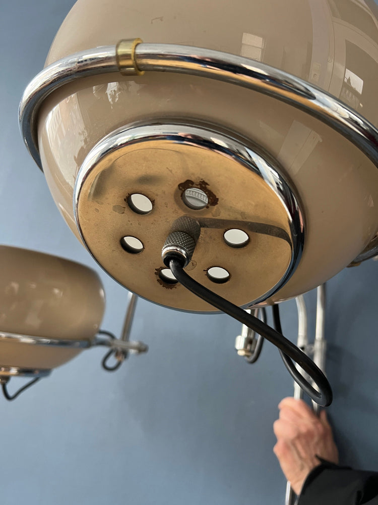 GEPO Space Age Double Arc Mushroom Wall Lamp