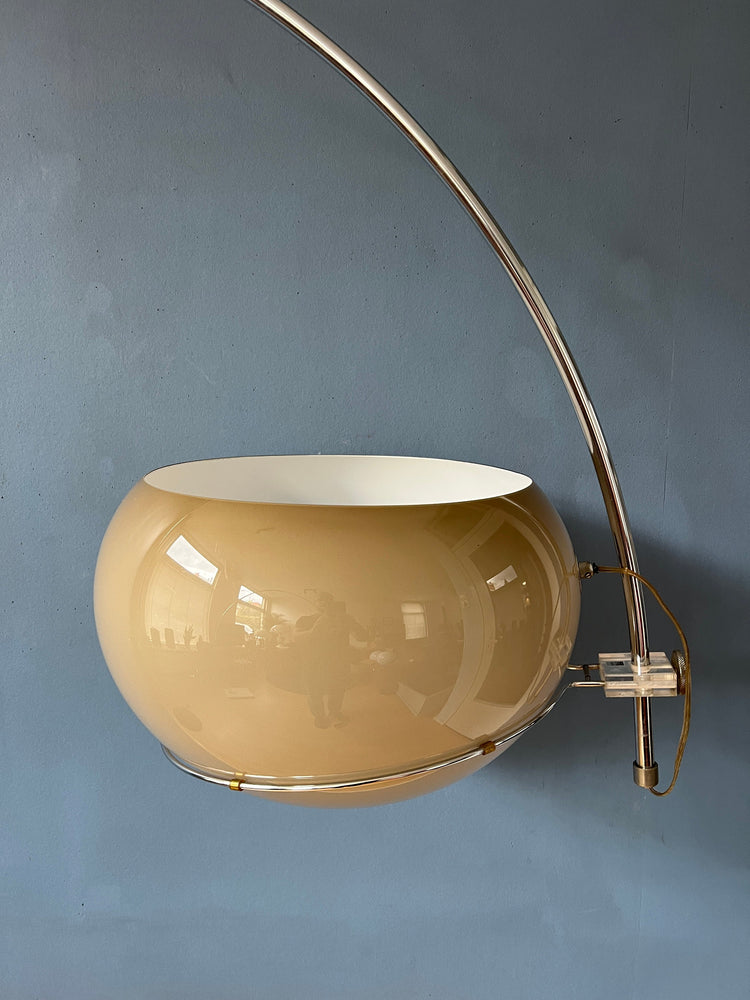 Mid Century Space Age Mushroom Arc Floor Lamp by GEPO