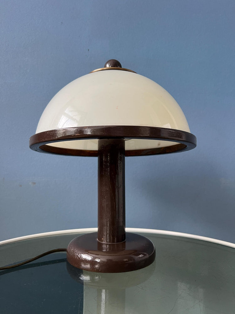 Small Steinhauer Wooden Mushroom Table Lamp