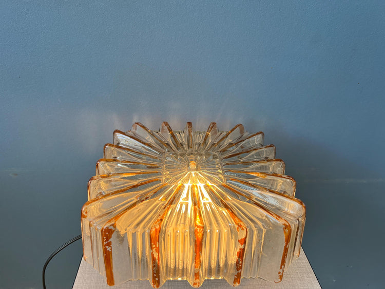 Vintage Herda Flush Mount Glass Ceiling Lamp