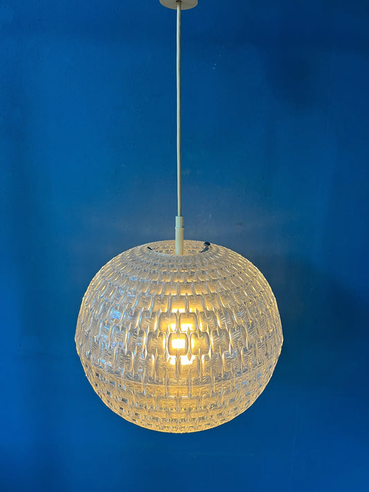 Mid Century Crystal Ball Acrylic Glass Pendant Lamp