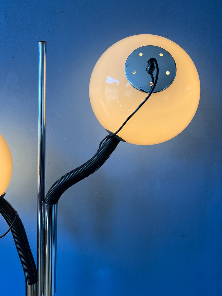 Mid Century Steinhauer Mushroom Floor Lamp - Space Age 70s Standing Light
