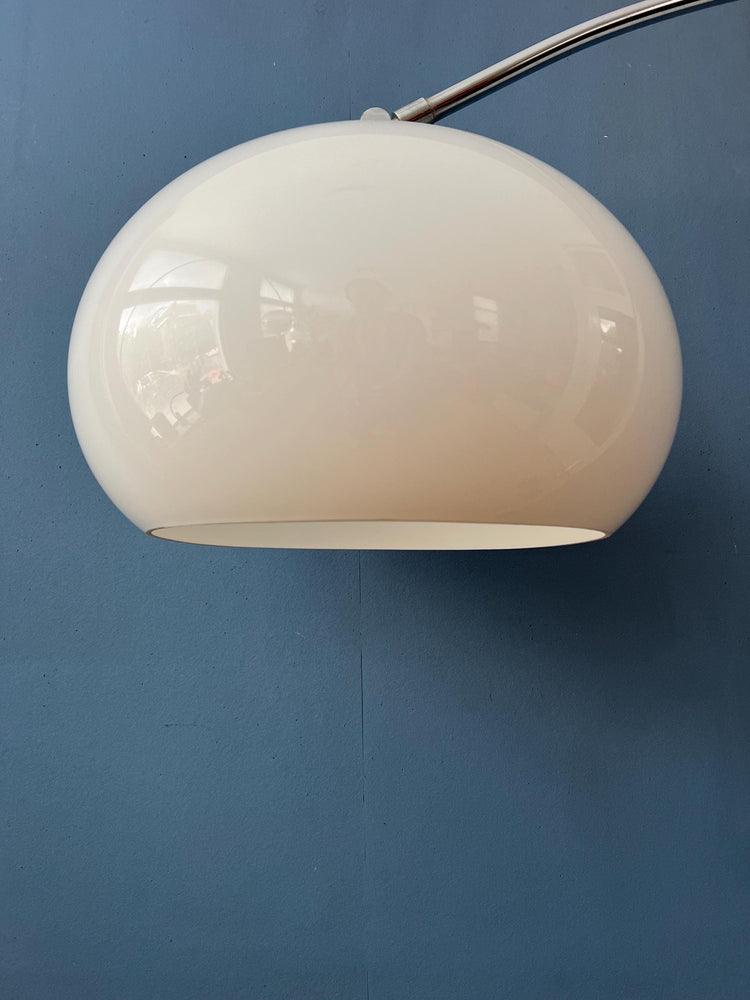 Small Mid Century Goffredo Reggiani Space Age Arc Floor Lamp