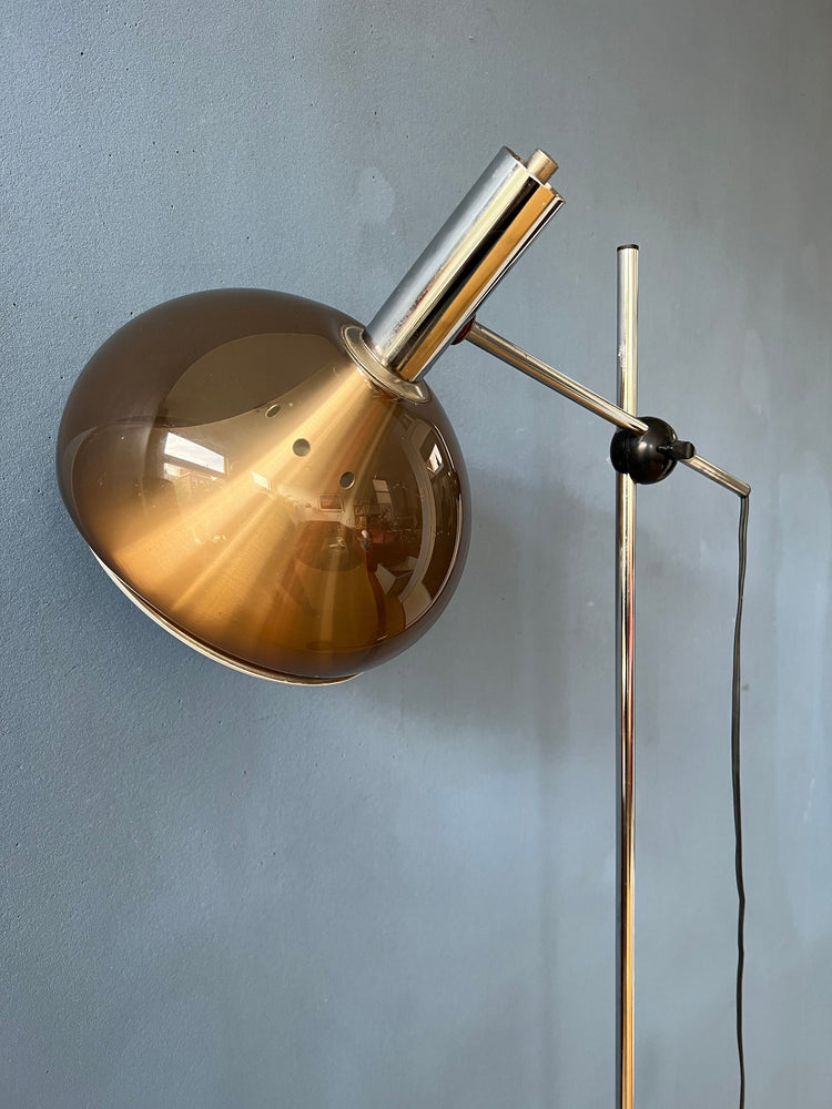 Mid Century Space Age Dijkstra Floor Lamp With Adjustable Arm