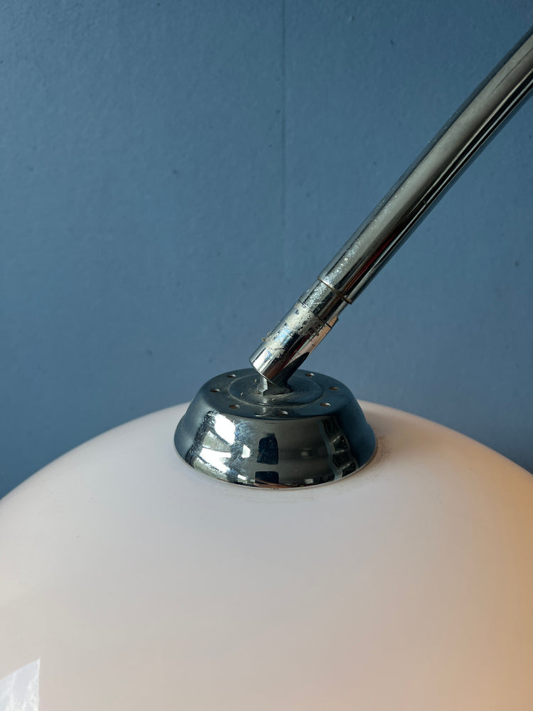 80s Kare Design Space Age Arc Floor Lamp with Acrylic Glass Shade