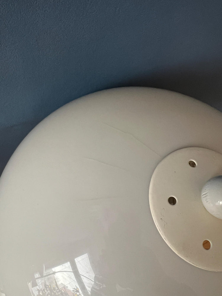 Vintage White Dijkstra Space Age Mushroom Table Lamp